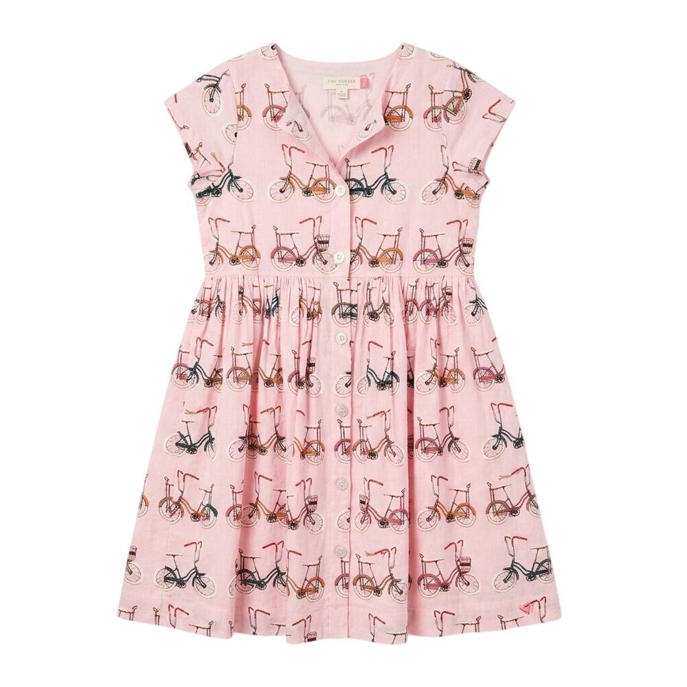 Pink Chicken Pink Bicycle Dress Girls Size 10
